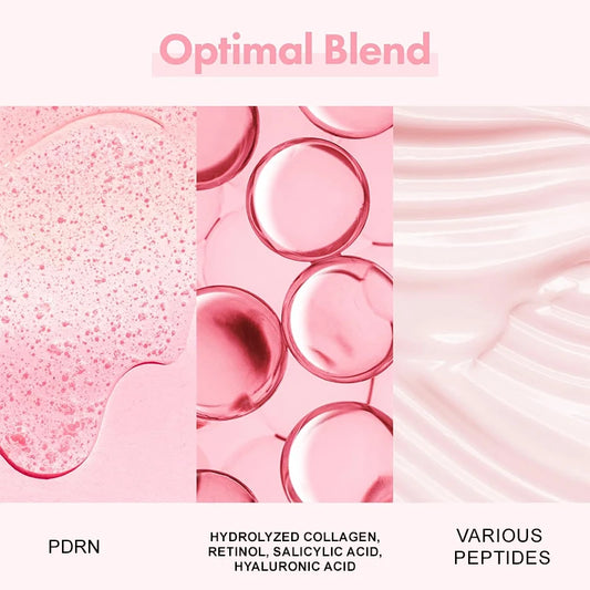 Le sérum pour le visage au peptide de collagène cible la peau terne augmente l'élasticité de la peau stimule le renouvellement de la peau répare le saumon PDRN produit coréen