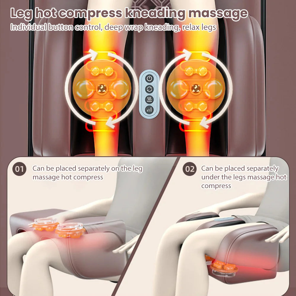 Electric Full Body Massage matstress With Heating Hand Control should check check check wait Airbag Back kneeding vibration Massage Cushion - Beauté heureuse