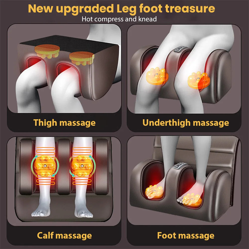 Electric Full Body Massage matstress With Heating Hand Control should check check check wait Airbag Back kneeding vibration Massage Cushion - Beauté heureuse