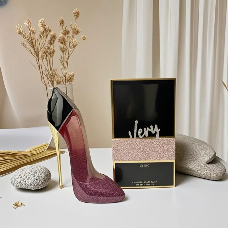 Bouteille de luxe à talons hauts pour femmes, Design Floral élégant, parfum durable, spray Sexy, déodorant à la mode, nouvelle collection