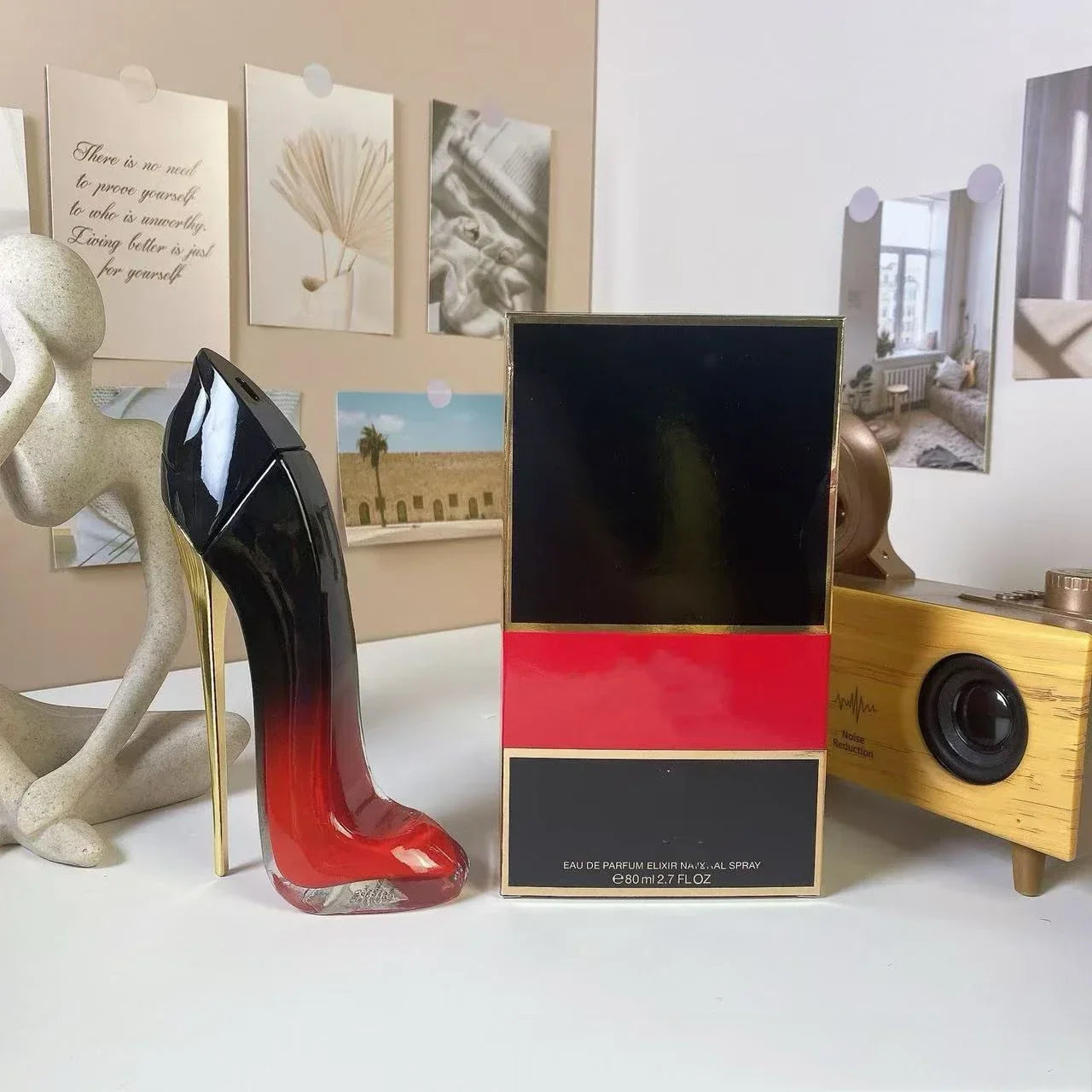 Bouteille de luxe à talons hauts pour femmes, Design Floral élégant, parfum durable, spray Sexy, déodorant à la mode, nouvelle collection