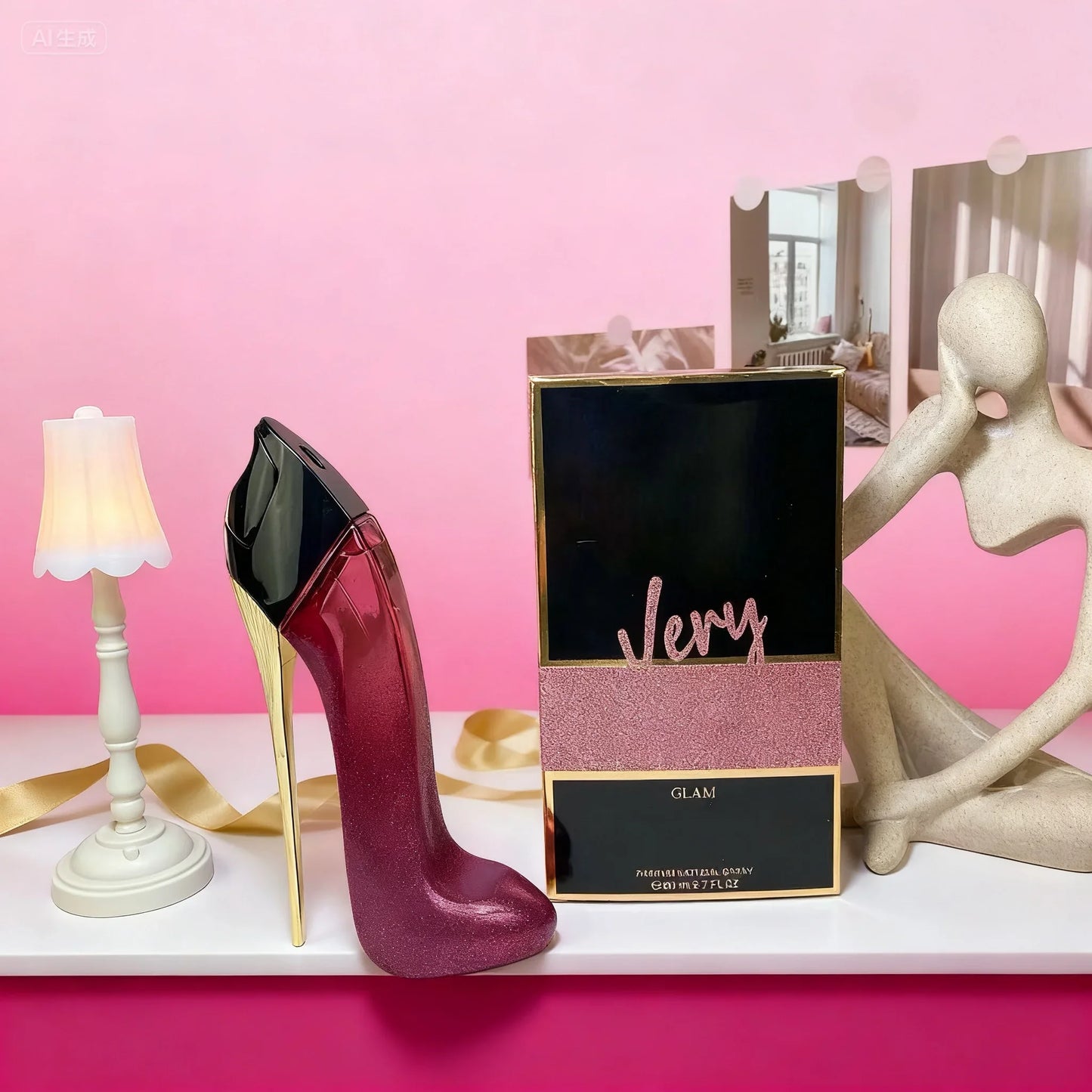 Bouteille de luxe à talons hauts pour femmes, Design Floral élégant, parfum durable, spray Sexy, déodorant à la mode, nouvelle collection
