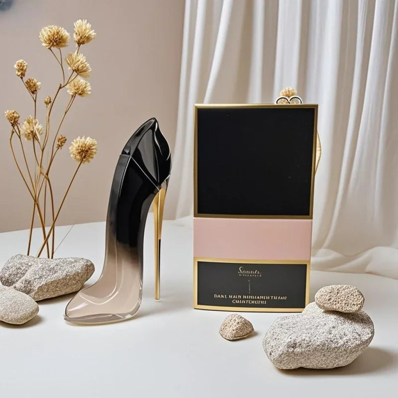 Bouteille de luxe à talons hauts pour femmes, Design Floral élégant, parfum durable, spray Sexy, déodorant à la mode, nouvelle collection
