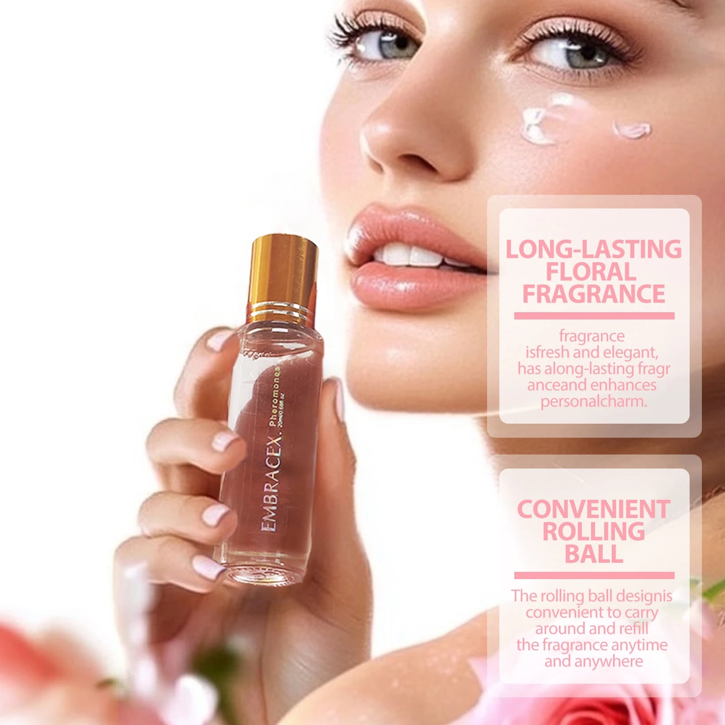 20ml phéromone parfums huiles essentielles phéromone parfum femmes huile rouleau sur parfum cadeaux soins de la peau